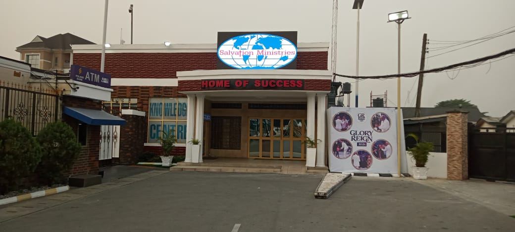 Church outdoor LED Screen for Salvation Ministry in Port Harcourt ,Nigeria .