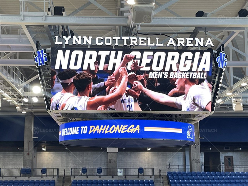 Indoor LED Scoreboard at Lynn Cottrell Arena