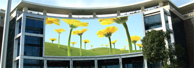Outdoor Building-mounted LED Screen (Floral Display)