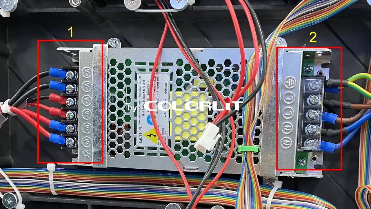AC-power-cable-connection-and-DC-Power-cable-connection-of-LED-display-power-supply