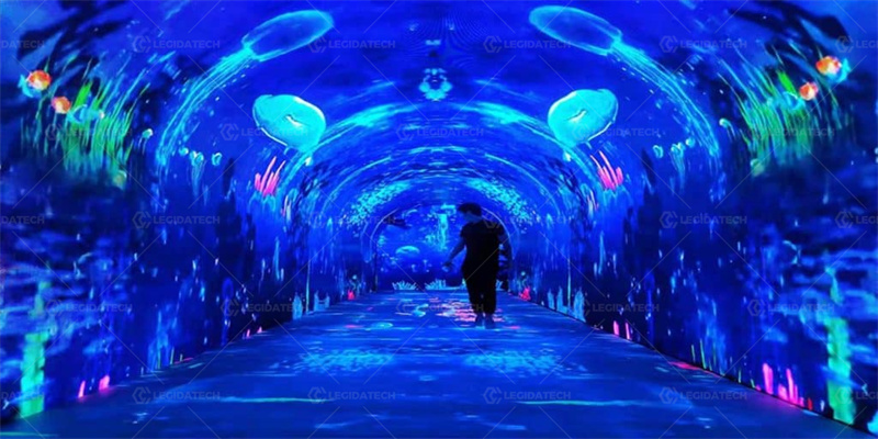 Wraparound immersive LED gallery