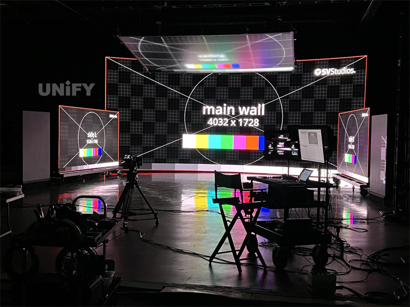 LED stage & camera test 
