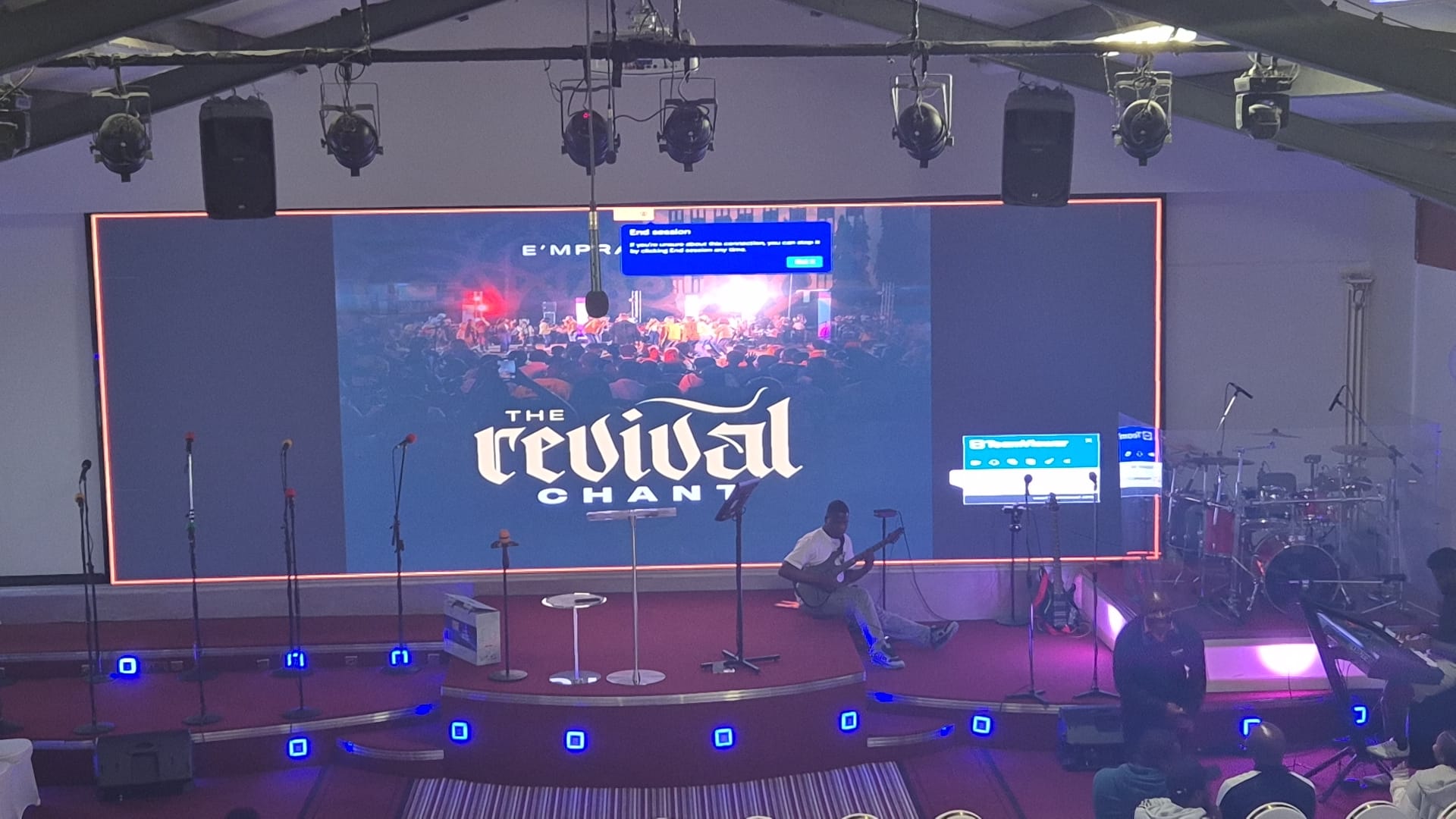 UK P2.5 indoor LED display installation at RCCG Church 