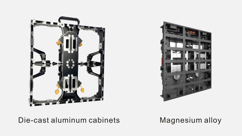 led screen cabinet types