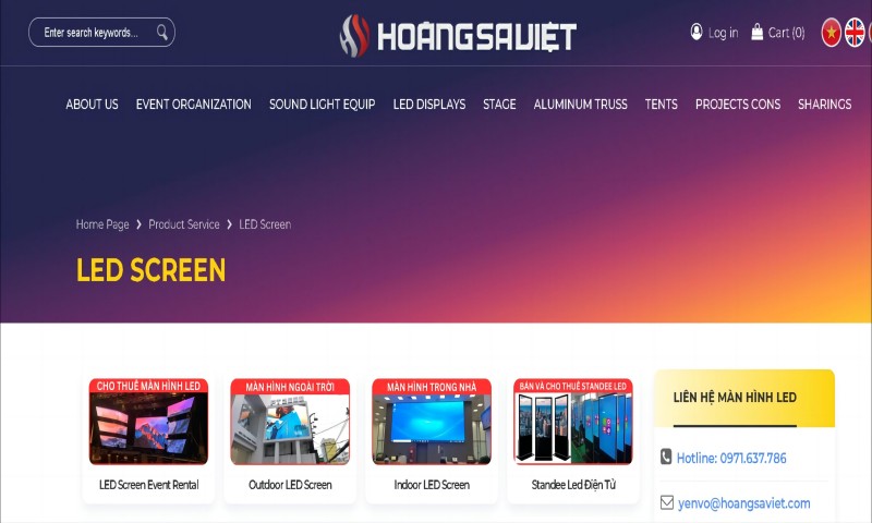 Hoang Sa Viet LED screen supplier in Vietnam