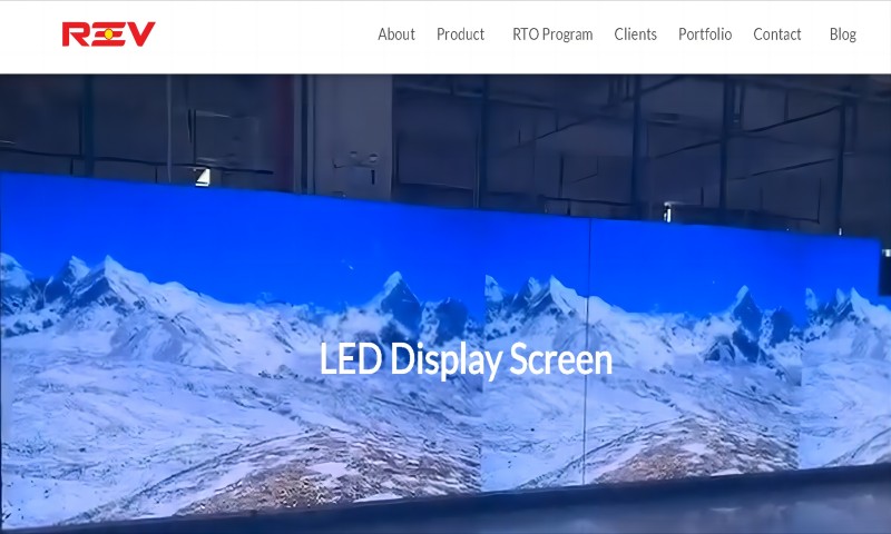 REV Interactive led screen display supplier