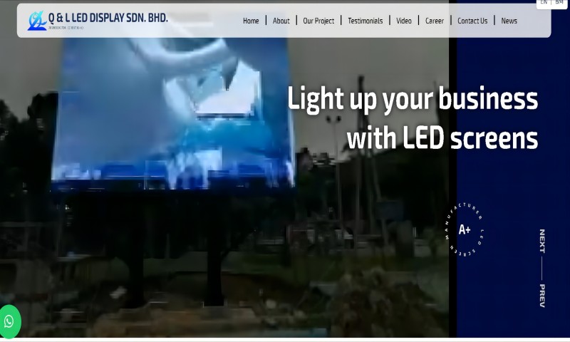qlleddisplay led screen supplier in Malaysia