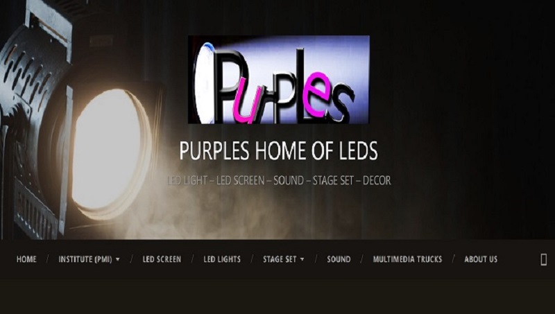 Purples led screen supplier
