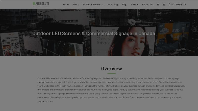 ABSOLUTE LED SCREEN SUPPLIER IN Canada