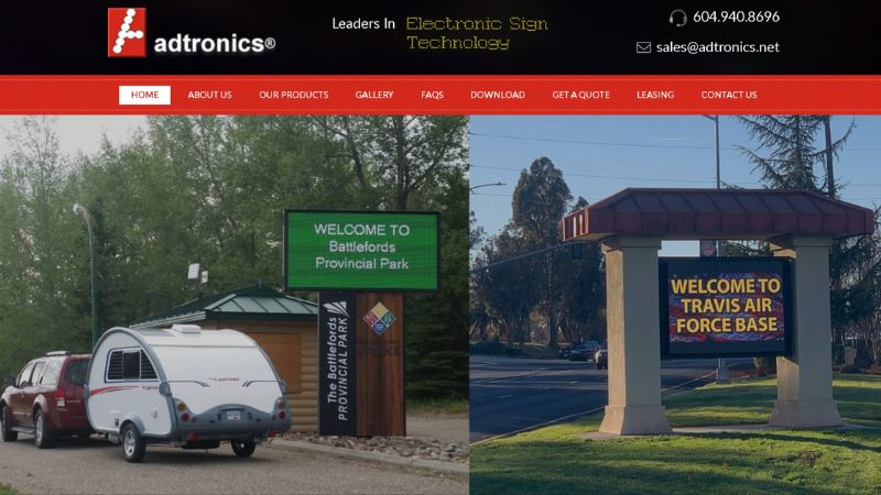 Adtronics led screen supplier in Canada