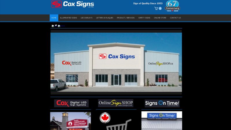 Cox Signs led screen supplier in Canada.