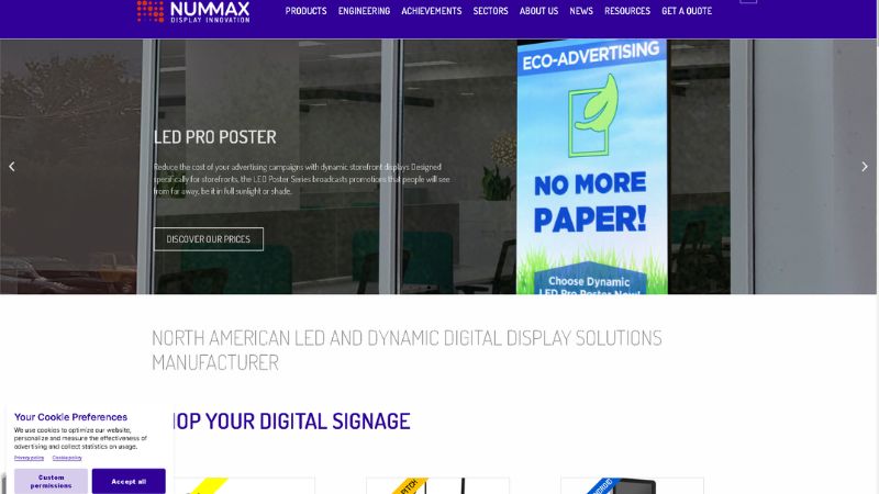 NUMMAX DISPLAY INNOVATION LED SCREEN IN Canada