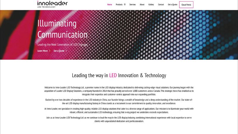 innoleader led screen supplier in canada