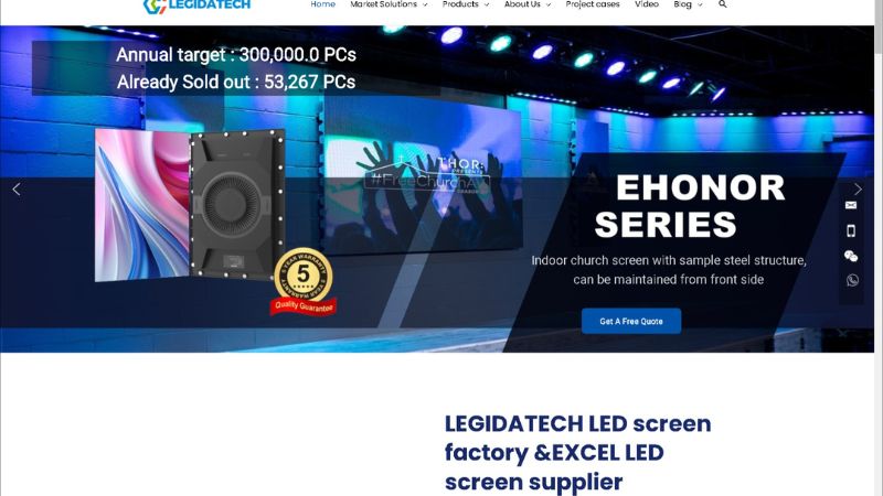 legidatech led display screen supplier in south africa