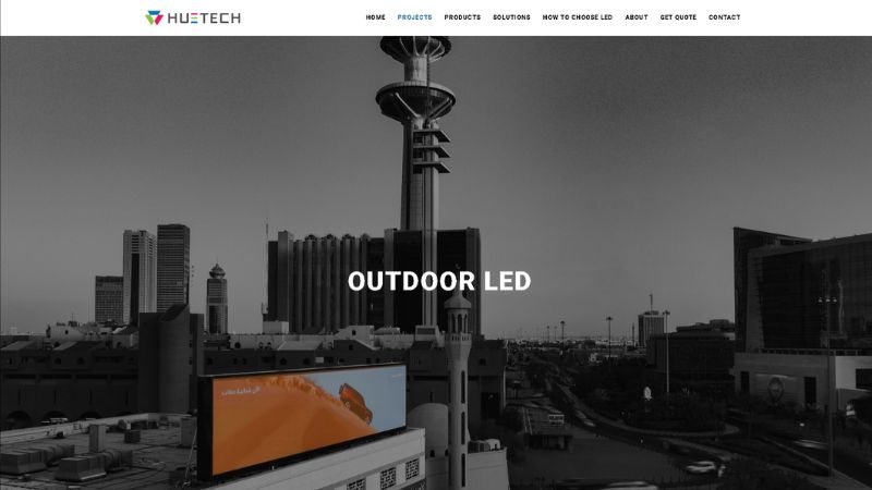 Huetech led screen supplier in Kuwait