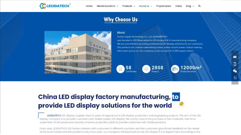 LEGIDATECH LED screen supplier in Czech