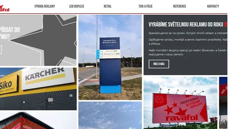 Ravafol led screen