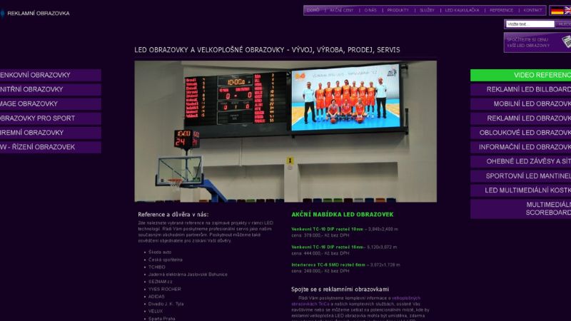 Reklamniobrazovka led screen