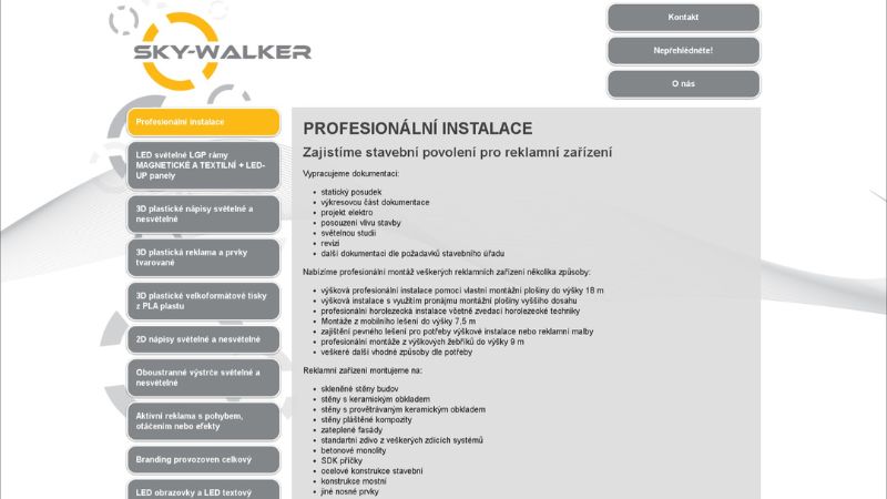 Sky-Walker Reklama led screen