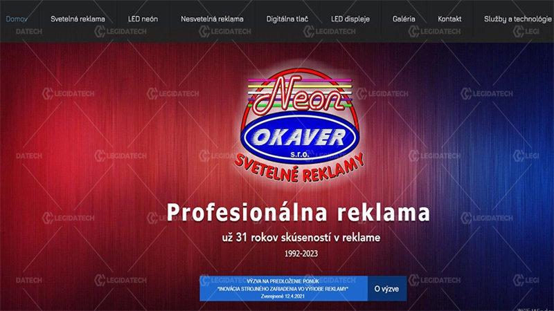 1-Neon-OKAVER LED Screen Supplier in Slovakia