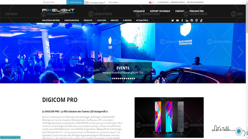 25-Pixellight LED screen suppliers in France
