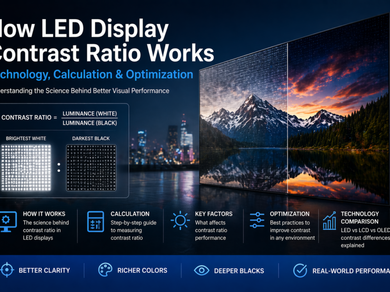 How LED Display Contrast Ratio Works