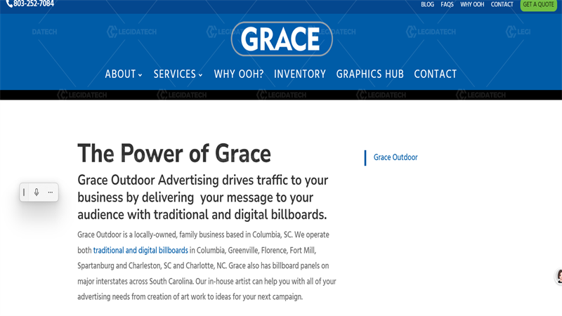 7.Grace Outdoor Advertising Supplier