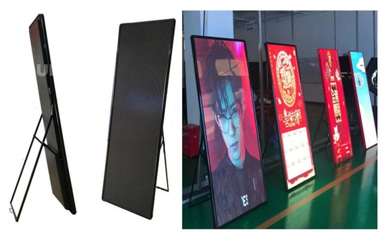 Floor-standing LED poster display product