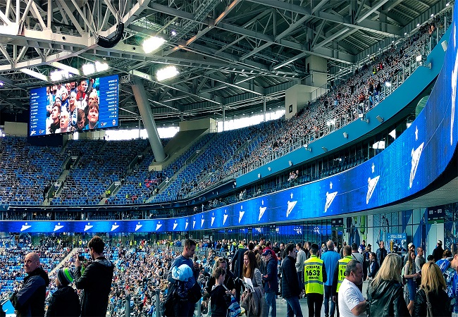 ribbon LED Display in sports