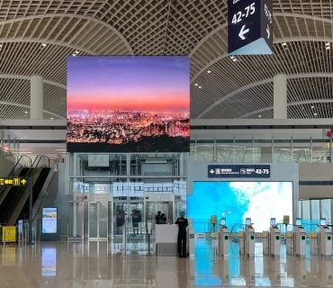 Airport led screen solution