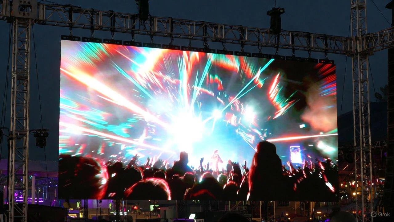 Elevate Events with Jumbotron Screen for Festivals Rental