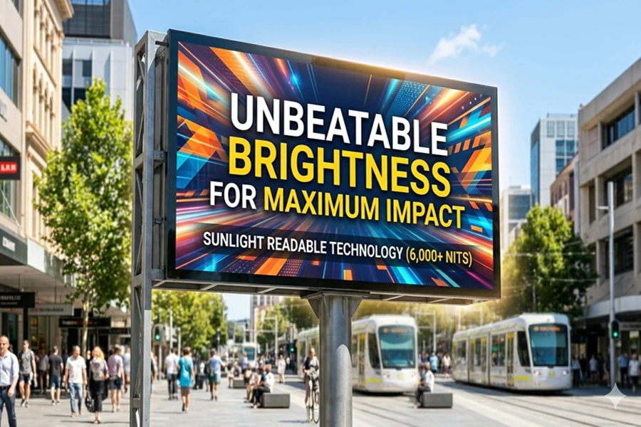 outdoor led screen brightness