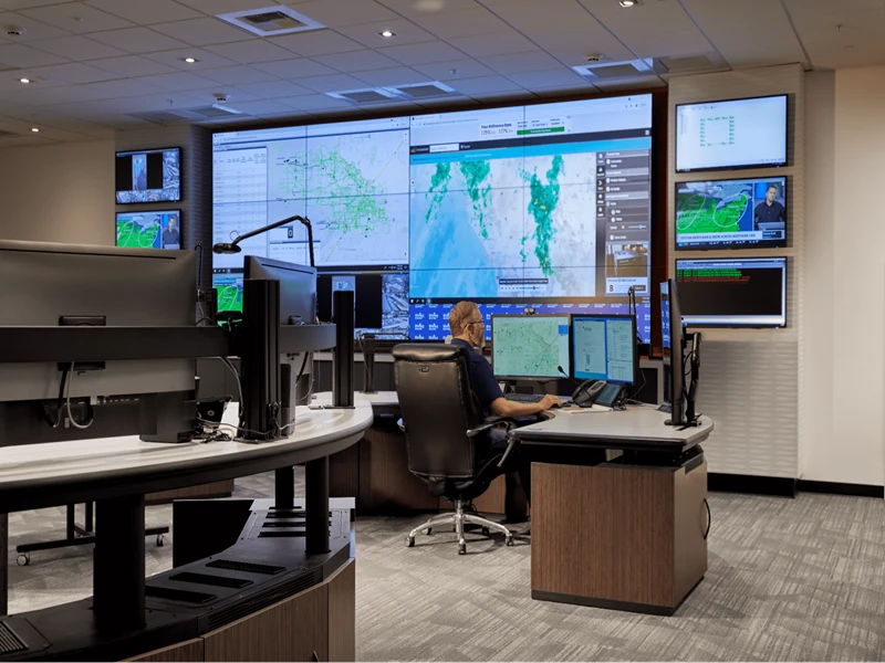 indoor led screen for control room