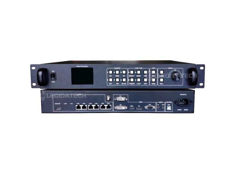 Huidu HD-VP620 professional 4K LED video processor with 6 ethernet ports