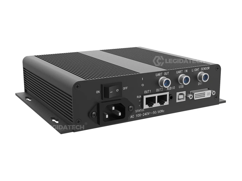 Novastar MCTRL300 LED Display Controller Front Panel — Compact standalone controller with LED indicator lights