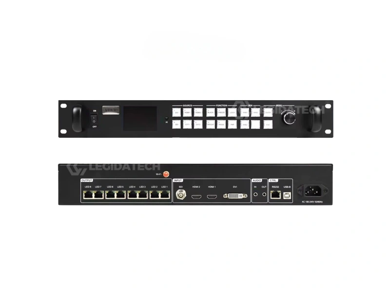 Huidu HD-VP830 flagship large-scale 4K LED video processor with 8 ethernet ports