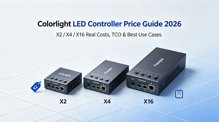 Colorlight LED Controller Price Guide 2026 X2 X4 X16 Real Costs, TCO & Best Use Cases-