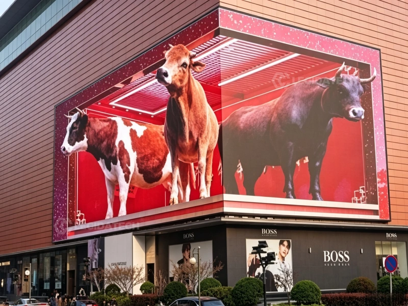 Outdoor led screen for shopping mall