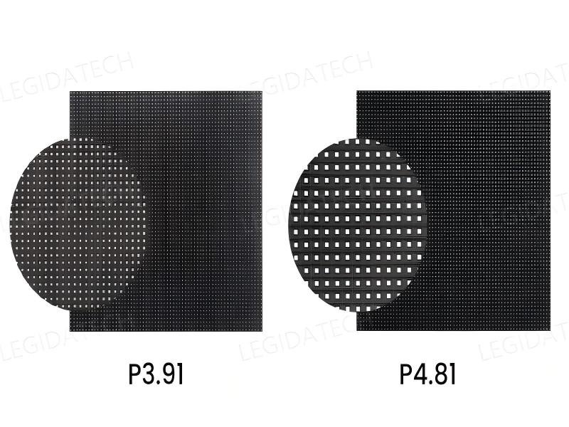P3.91vsP4.81 pixel pitch comparison 2