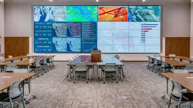 COB LED Display Control Room Command Center