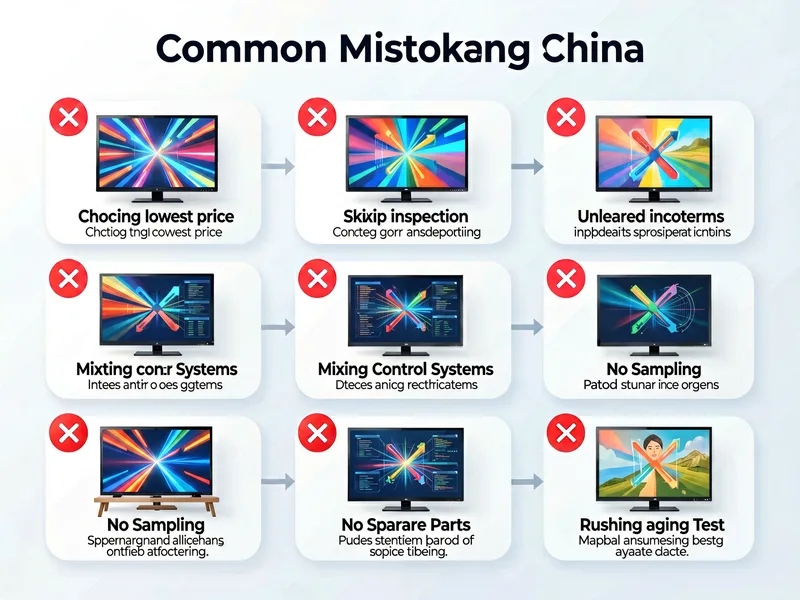 7 common mistakes when importing LED screens from China infographic guide