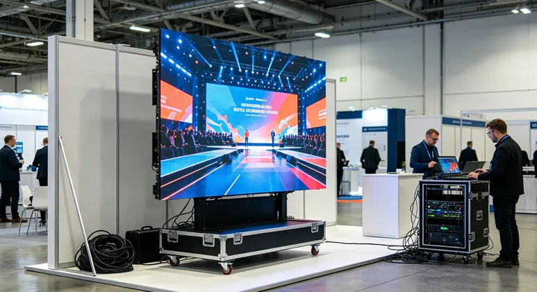 Huidu HD-VP210 rental led screen LED display application