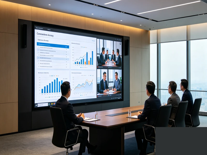 Huidu HD-VP410 conference room led display LED display application scenario
