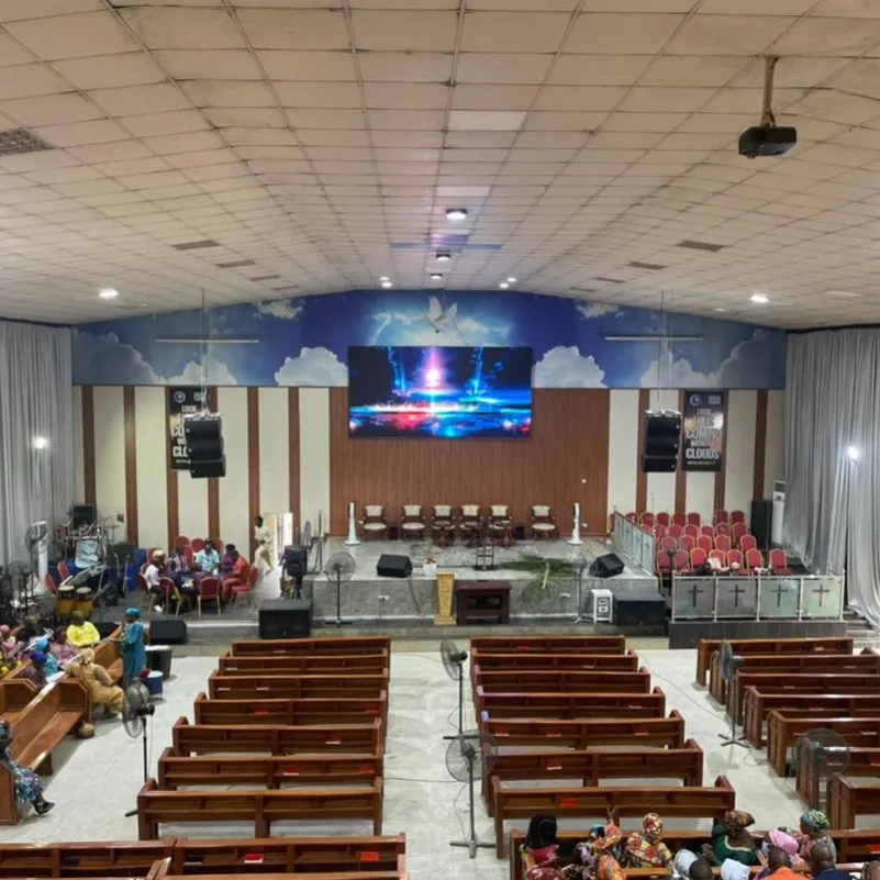 Indoor LED Display Church Worship Venue