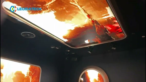 Club and bar LED video wall solutions with creative shape display