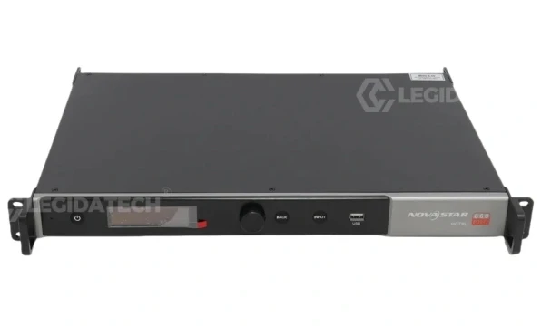 NovaStar MCTRL660 Pro rear panel - 6x Gigabit Ethernet, 2x 10G SFP+ fiber, 3G-SDI, HDMI, DVI, GENLOCK