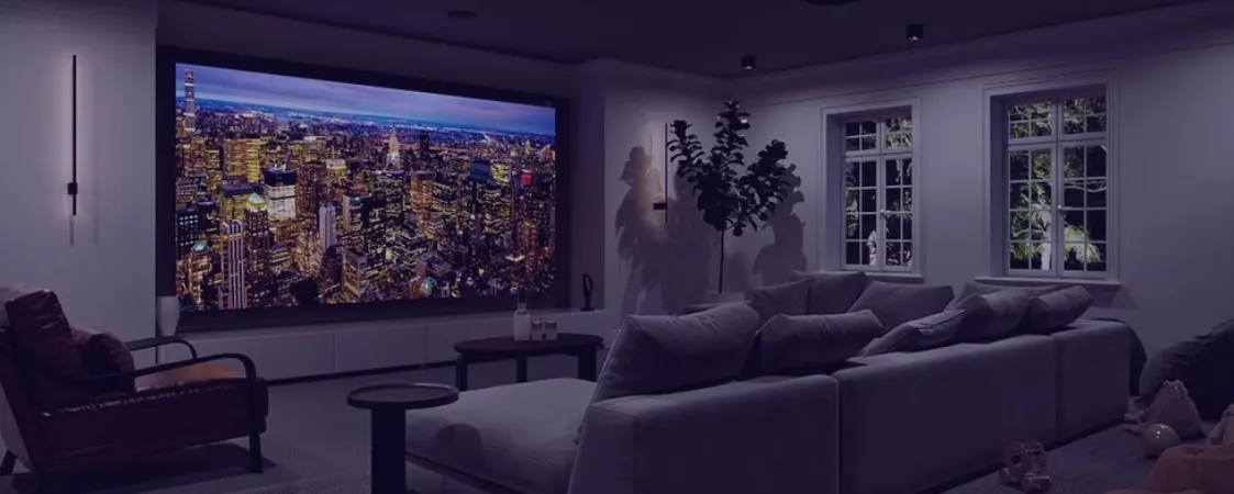 Micro-LED Home Theater Premium Cinema Setup