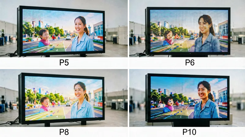 P5 vs P6 vs P8 vs P10 Outdoor LED Display: Complete 2026 Comparison Guide