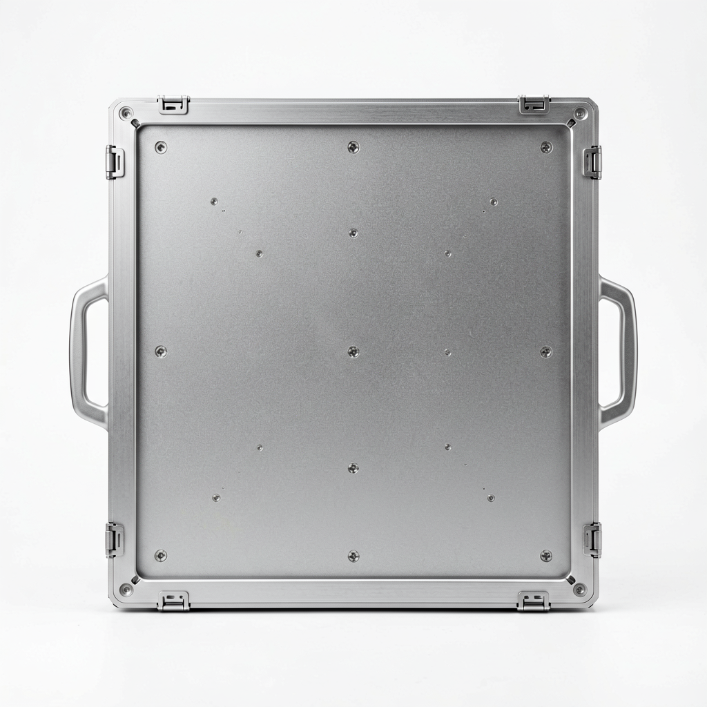 Modern cast aluminum LED display cabinet with sleek silver frame and compact slim depth design for Colorlight i5A-905 receiving card integration