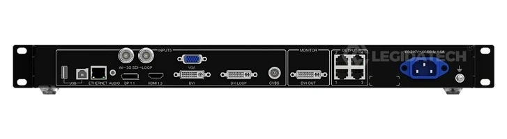 NovaStar VX4S-N rear panel showing all input output ports